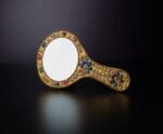 Gold Lac work Hand Mirror - Image 2