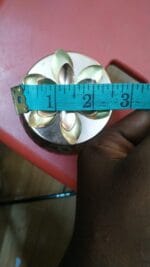 Hammered copper matki with lid - Image 4