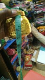 Hammered copper matki with lid - Image 5