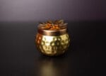 Hammered copper matki with lid - Image 3
