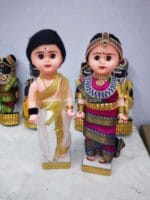 Iyer Style Wedding Couple Dolls - Image 2