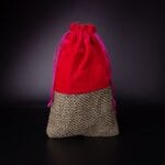 Jute Velvet Potli - Small