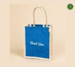 Mini Jute Bag with Thank you Print