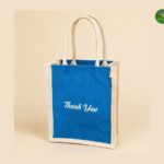 Mini Jute Bag with Thank you Print