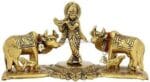 Krishna and Cows statue