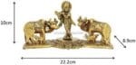 Krishna and Cows statue - Image 3