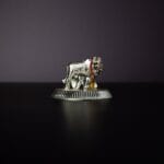 Kamadhenu Cow and calf- Silver finish