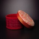 Kora Mat Round kalamkari box