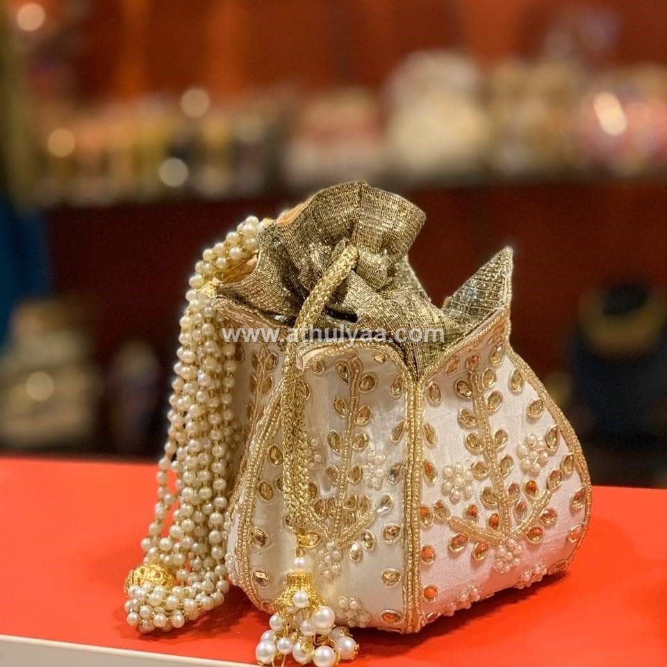 Buy Handicrafts and Jewellery Designer Women Potli Bags, Evening Handbags  for Women Best for Gifting, Diwali Gift, Wedding Favors, Indian Potli Online  in India - Etsy