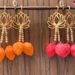 Lotus hanging with lotus buds - Pair