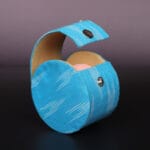 Mini Bangle box with Ikkat print