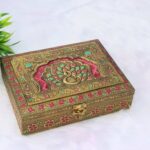 Meenakari Peacock Multi Dry fruit box