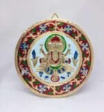Meenakari Work Ganesh Wooden Key Holder - Image 2
