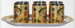 Meenakari Tray Set with 6 glasses - Image 3