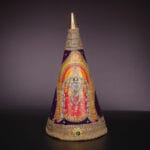 Paruppu Thengai Koodu White & Gold Stone work Sri Lakshmi Pair