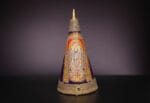 Paruppu Thengai Koodu White & Gold Stone work Sri Lakshmi Pair - Image 3