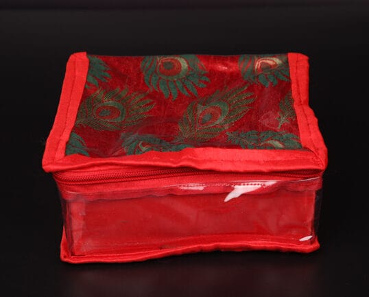 Peacock feather Jewelry Pouch