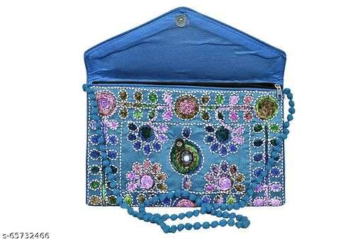 Indian Traditional Rajasthani Embroidered Shoulder Bag Color Black For  Women | eBay