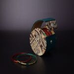 Raw silk Kalamkari Mini Bangle Box