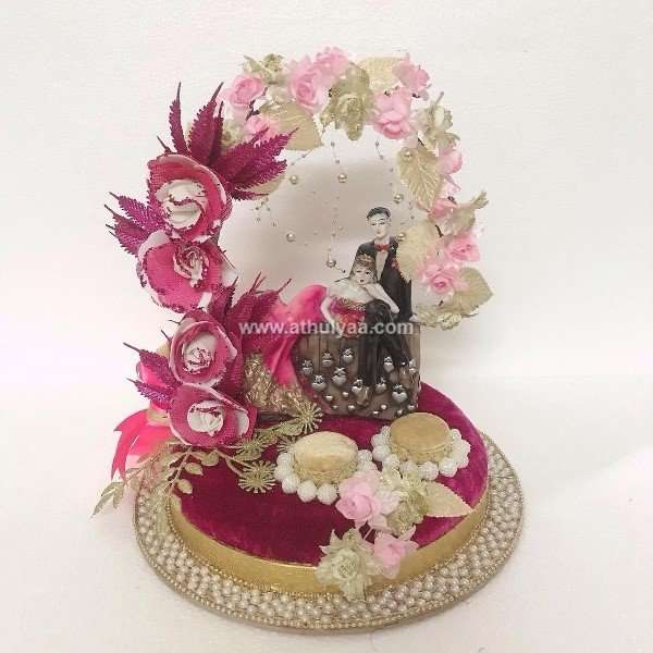 Order Engagement Ring Platter Online From Ranis Gift Creations,Alibag