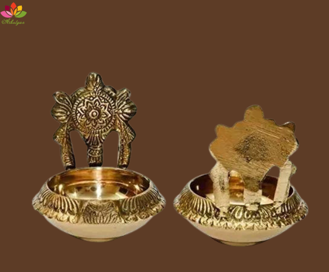 Buy NOBILITY Brass Hanging Diya Peacock Deepak with Bells and Chain Black  Antique Festival Pooja Thali Gift for Diwali, Home Puja, Temple, Office,  Wedding Return Gift items Online at desertcartINDIA