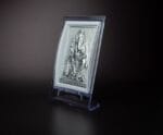 Silver finish God in Acrylic frame