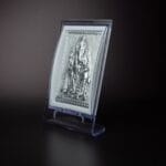 Silver finish God in Acrylic frame