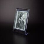 Silver finish God in Acrylic frame