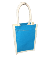 Mini Jute Bag with Thank you Print - Image 2