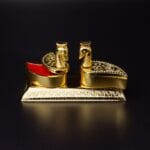 Twin Peacock Kumkum Box