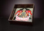 Lakshmi Hand painted wooden tray - Image 2