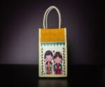Wedding Jute bag with couple print