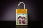 Wedding Jute bag with couple print - Image 2