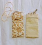 Golden Embellished Potli Pouch For Mobile cover - Image 2
