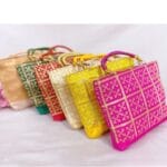 Gold Thread Checkered Bag