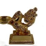 White Metal Annapakshi Lamp