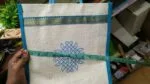 Jute bag with kolam print - big - Image 6
