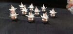 German Silver Mini Kalasha - Set of 10