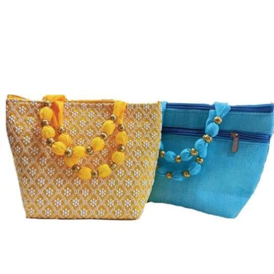 Chikankari Cross Embroidery bag