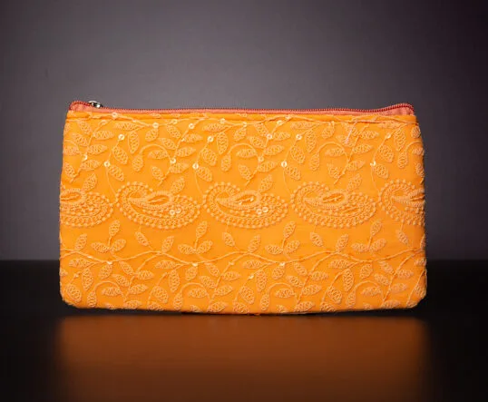 Chikankari work Hand Purse