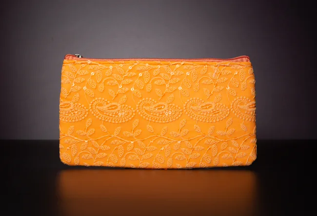 Chikankari work Hand Purse - Image 1