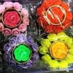 Floral Candle Diya Holders - Image 2