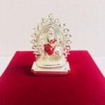 Silver Plated Durga With Arch - Image 2