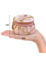 Embroidered round Bangle box - Image 2