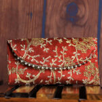 Golden embroidered flap clutch BUY ONE GET ONE !!!