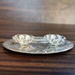 German Silver Kumkum Platter