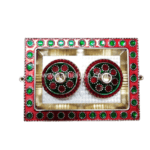 Red Kumkum Box On Plate