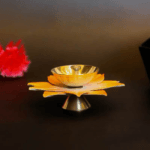 Lotus Flower Diya pair with box