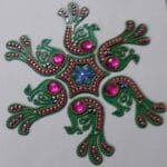 Peacock Acrylic Rangoli - Image 3