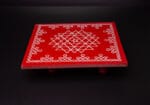 Divine Chowki manai with Kolam print